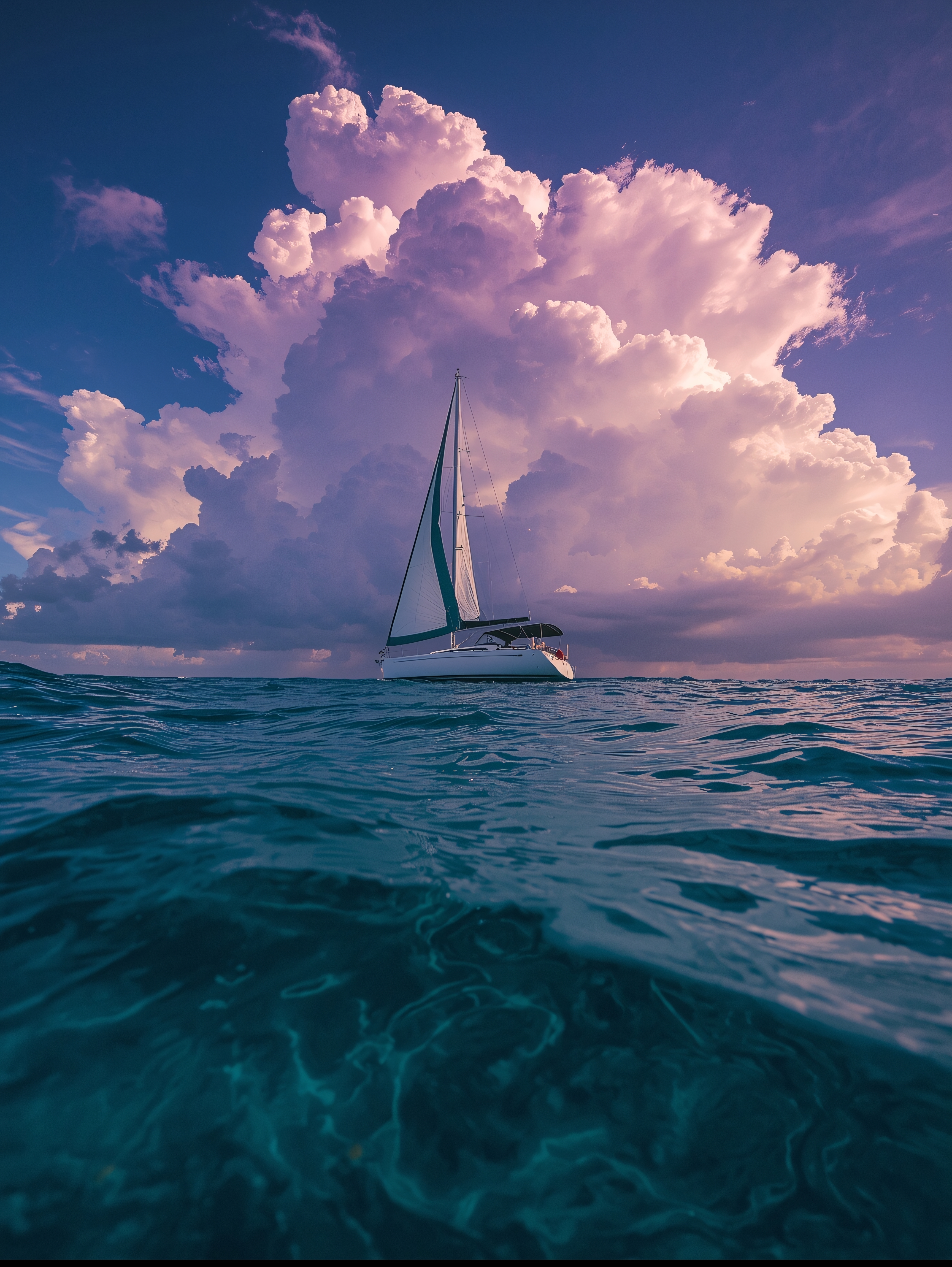 Sailboat on Calm Ocean