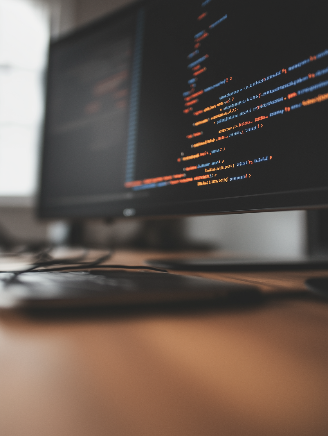 Coding Workspace Close-Up