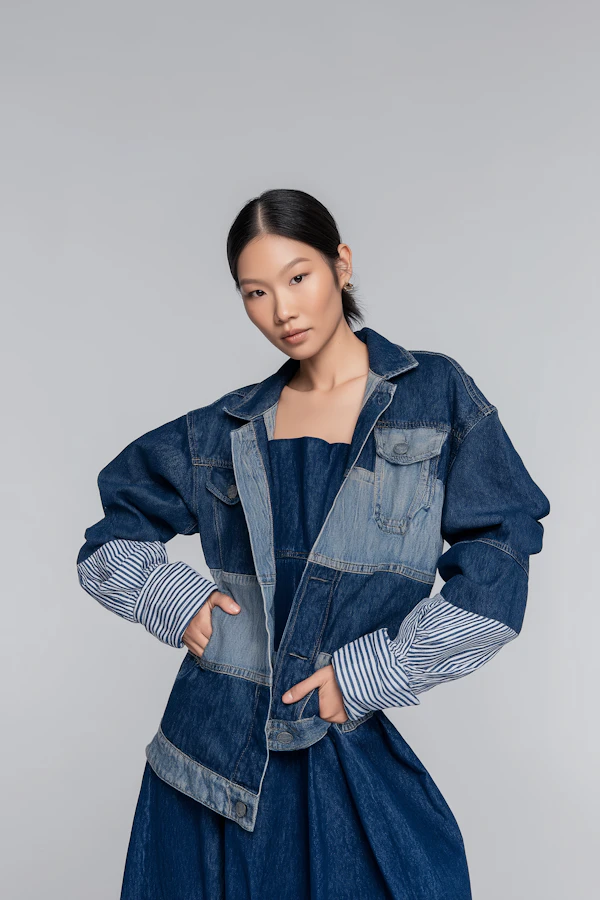 Stylish Denim Portrait