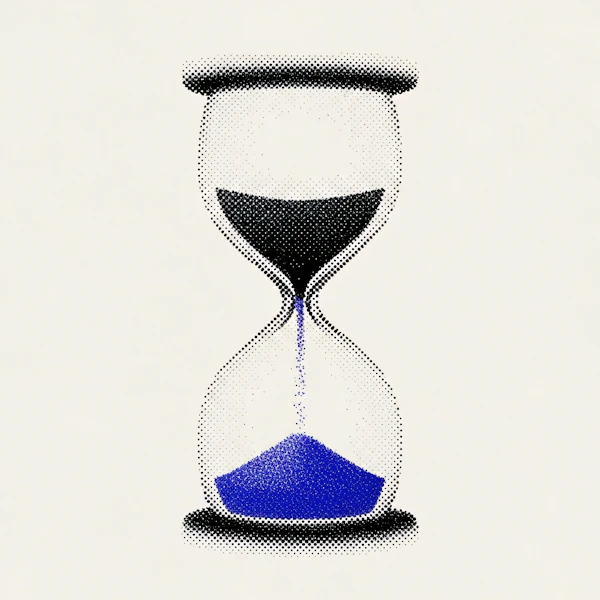 Halftone Hourglass