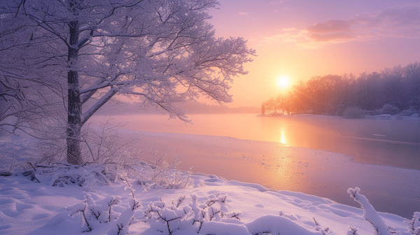 Tranquil Winter Sunrise