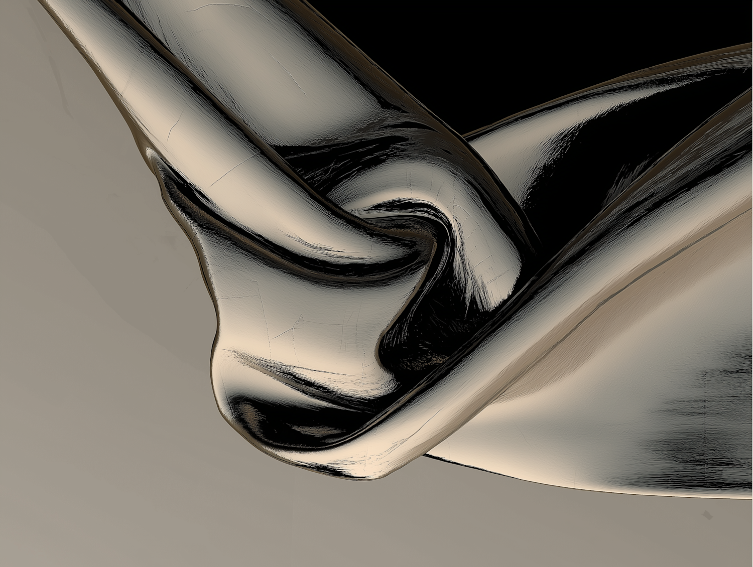 Abstract Flowing Form