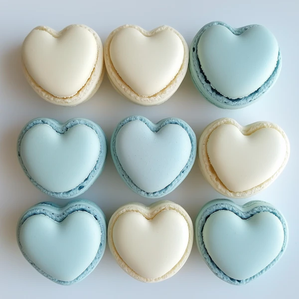 Heart-Shaped Macarons