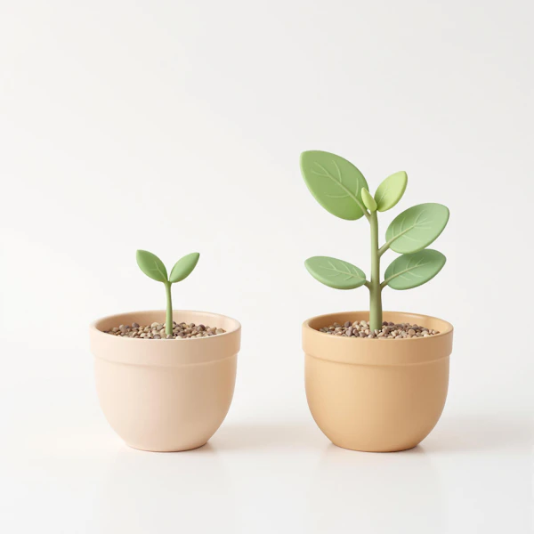 Minimalist Potted Plants