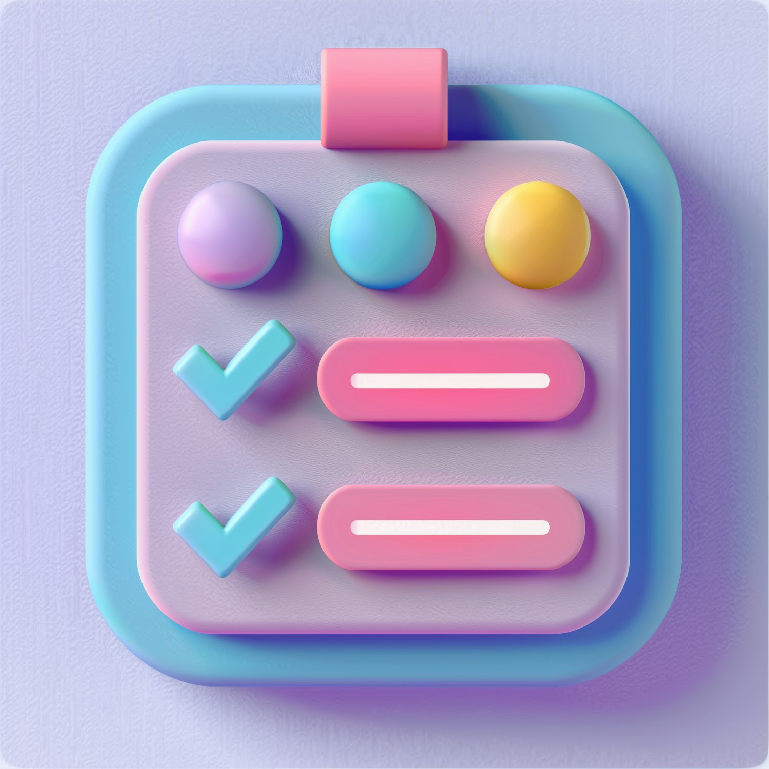 Colorful 3D Checklist