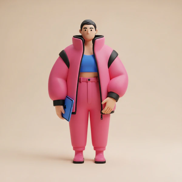 Stylized 3D Figure