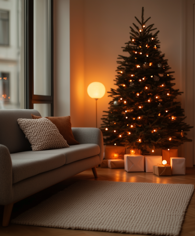 Cozy Christmas Living Room