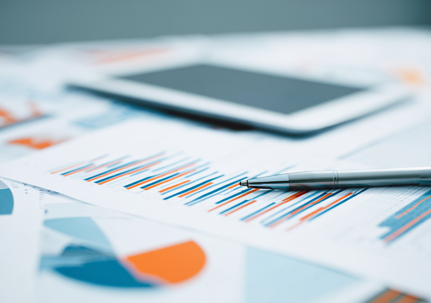 Desk with Financial Docs