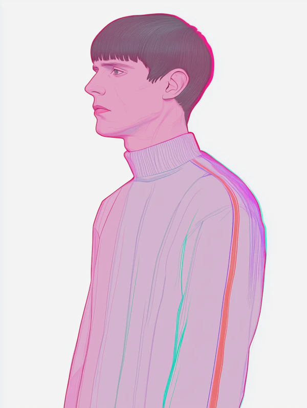 Stylized Profile Illustration