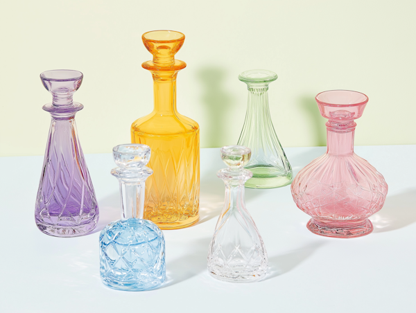 Colorful Glass Decanters