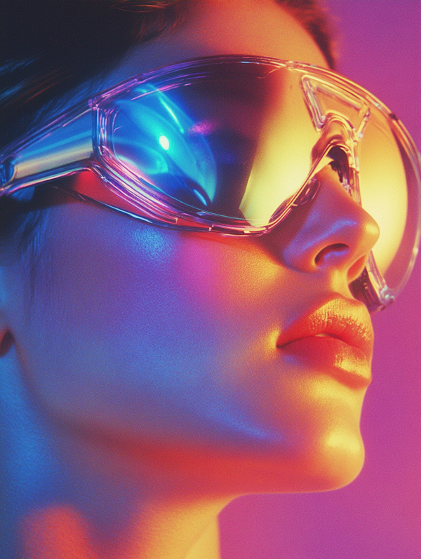 Futuristic Goggles Close-Up