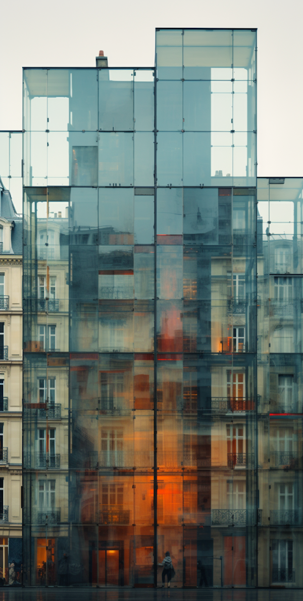 Parisian Tapestry: A Fusion of Time through Glass