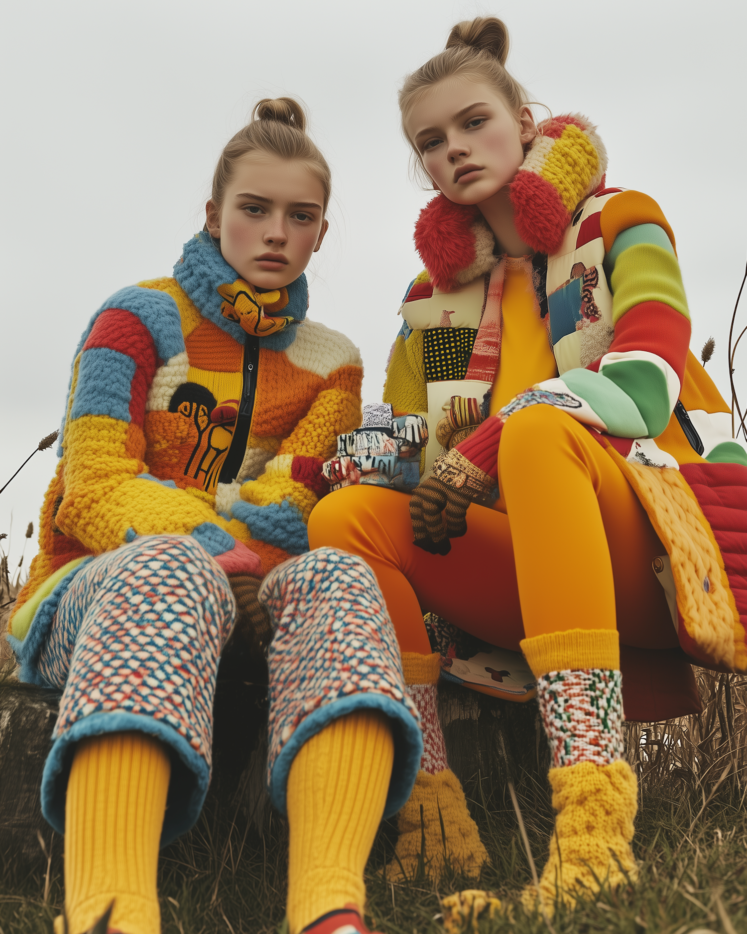 Vibrant Knitwear Duo