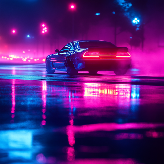 Neon Urban Car