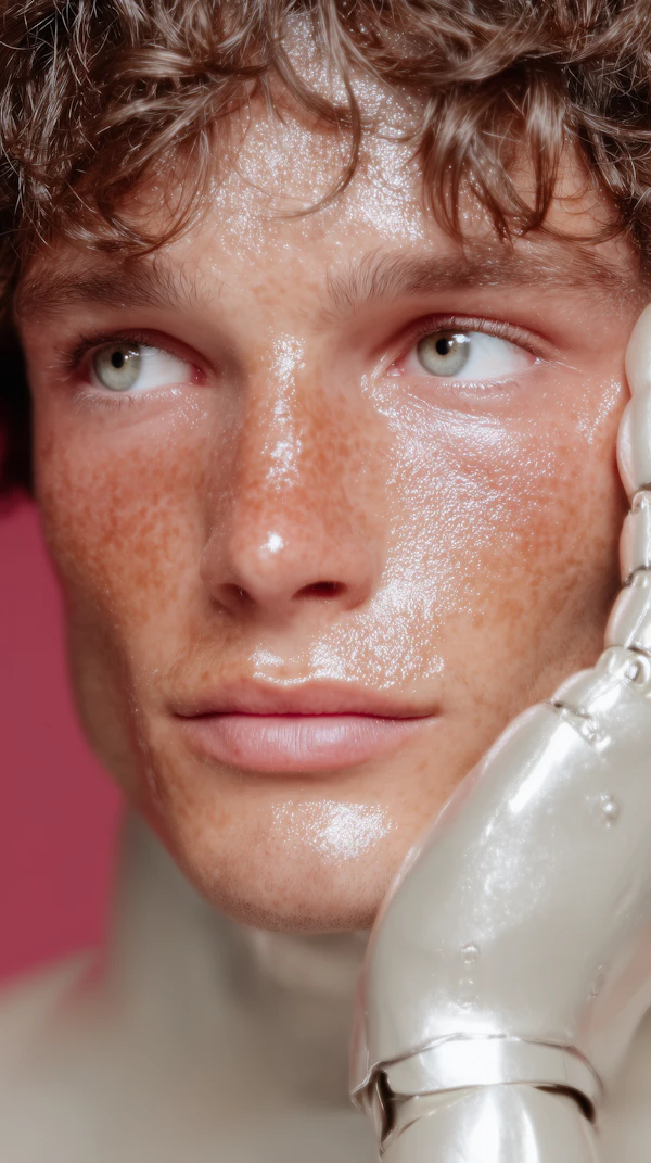 Portrait with Robotic Hand