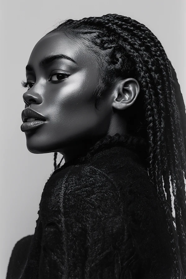 Elegant Monochrome Portrait