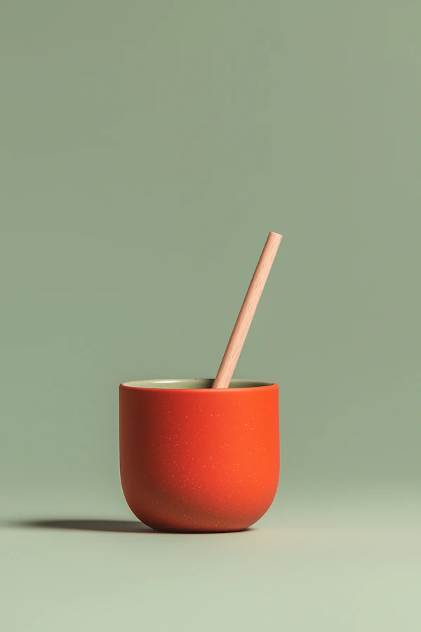 Orange Ceramic Cup