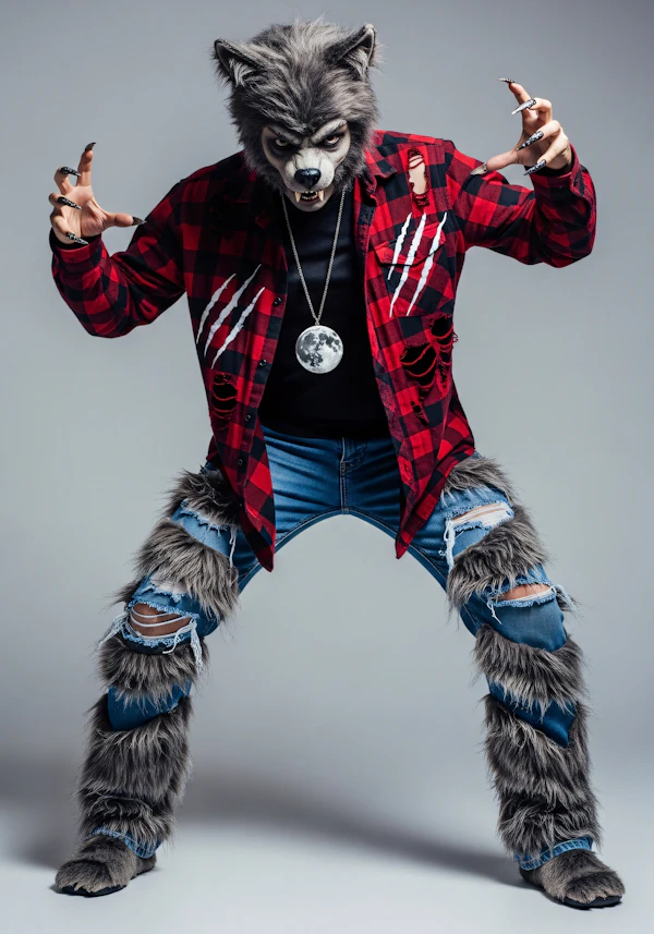 Werewolf Costume Pose