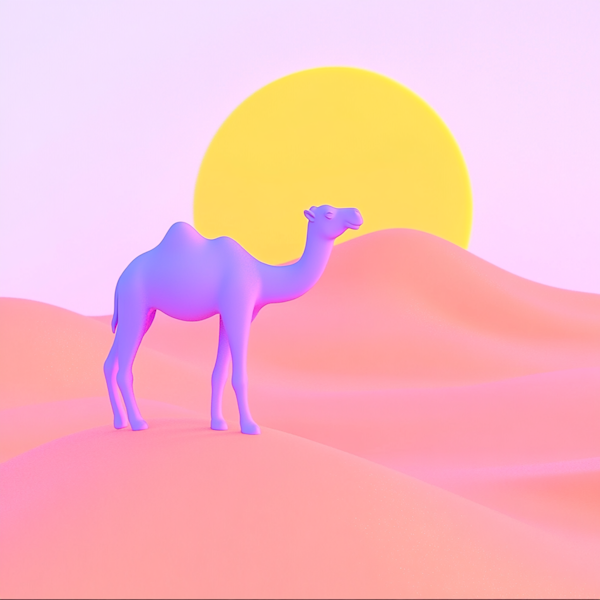 Surreal Desert Camel