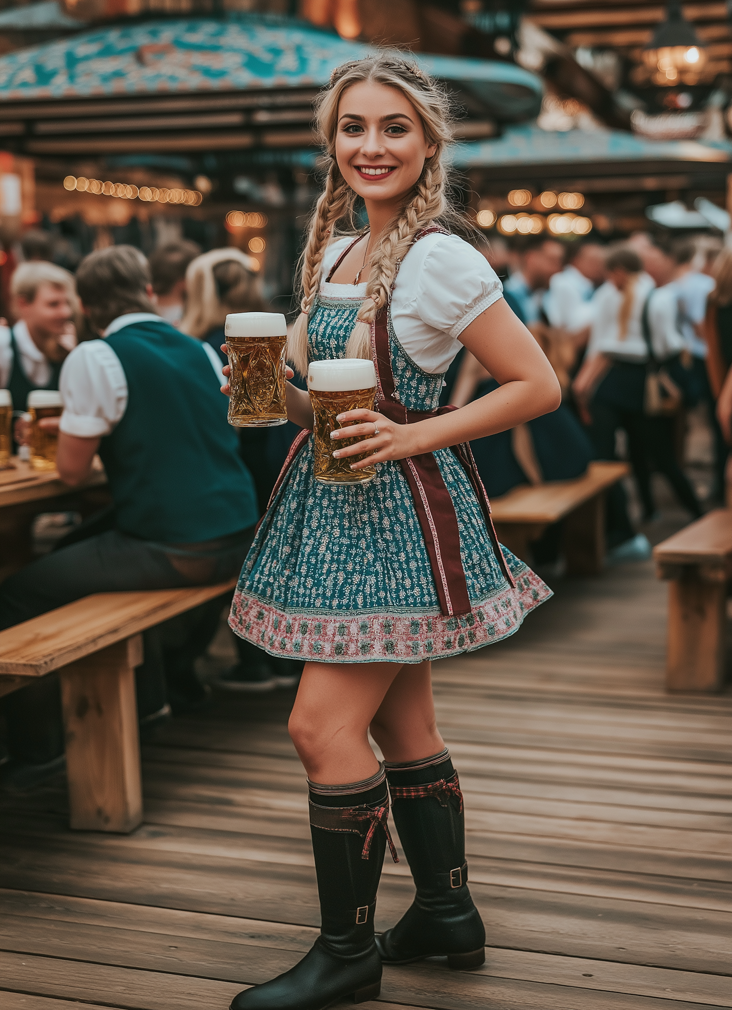 Young Woman at Oktoberfest