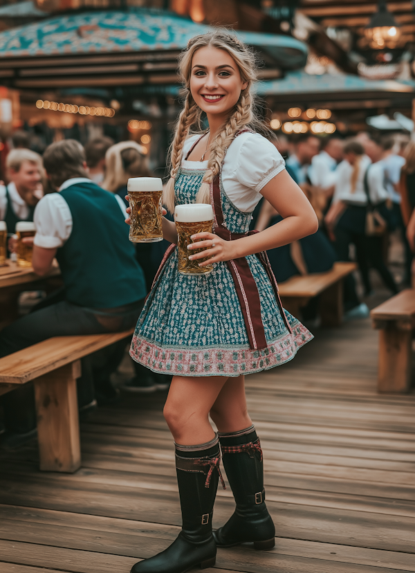 Young Woman at Oktoberfest