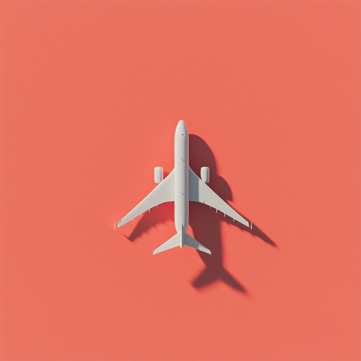 Minimalistic Airplane Illustration