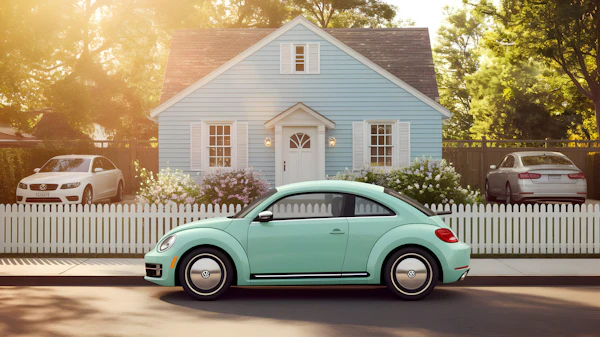 Charming Suburban Scene