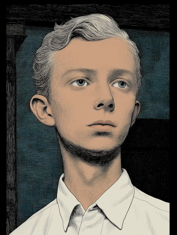 Calm Portrait Illustration