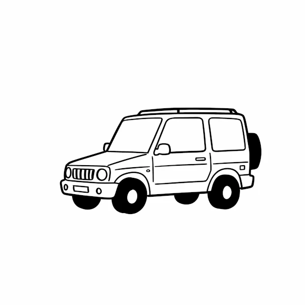 Compact SUV Drawing