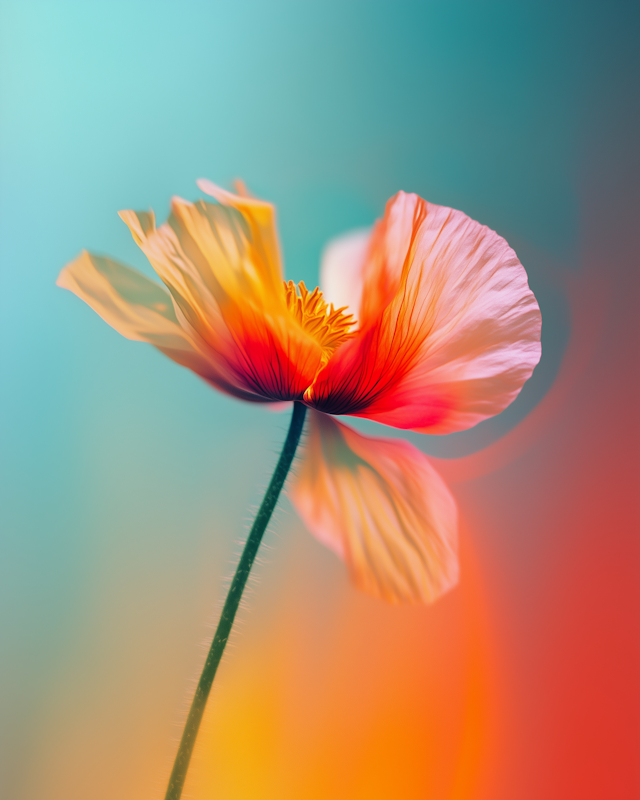 Vibrant Flower with Blurred Background