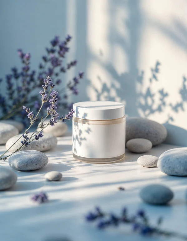 Minimalist Skincare Arrangement
