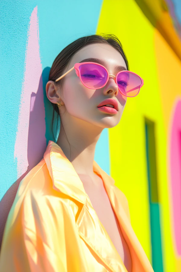 Vibrant Fashion Portrait