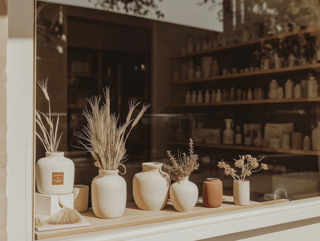 Serene Ceramic Vase Display