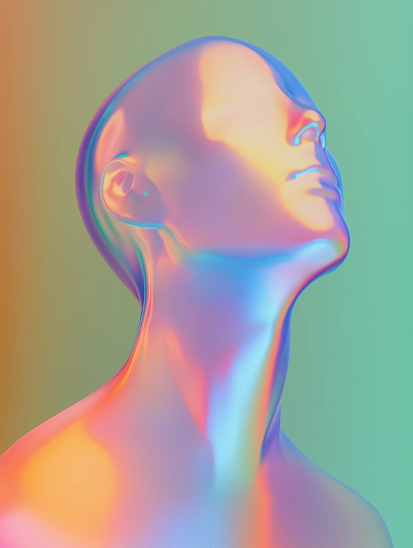 Futuristic Iridescent Art