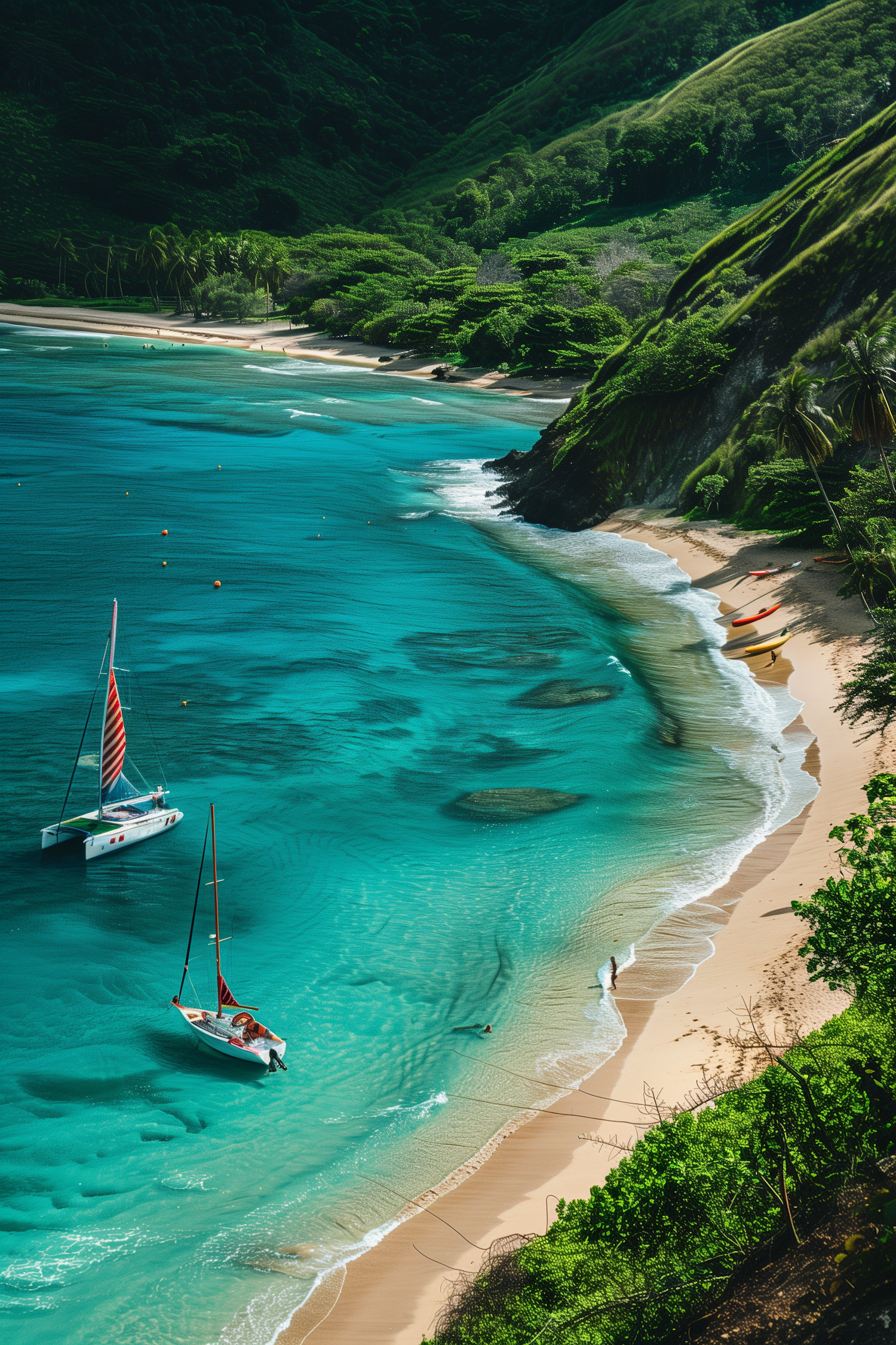 Serene Tropical Beach Scene