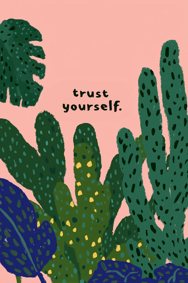 Stylized Cacti Artwork