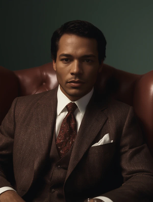 Man in Brown Suit