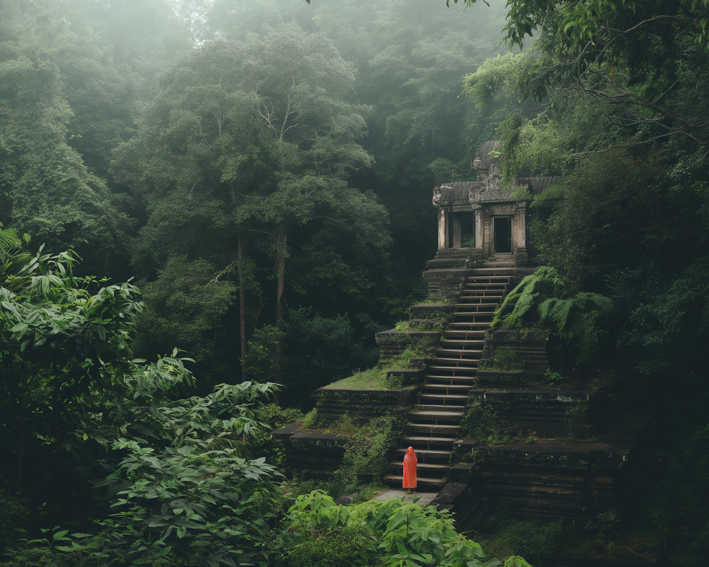 Ancient Temple in Forest Photo on Lummi