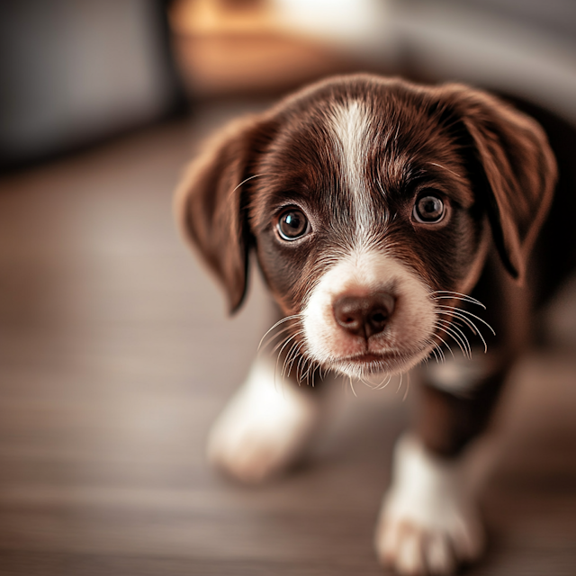 Adorable Puppy with Expressive Eyes