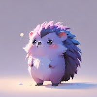 Whimsical Cartoon Hedgehog