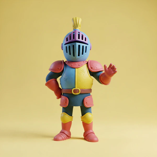 Colorful Toy Knight