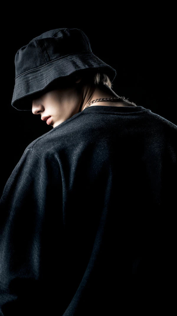 Moody Portrait in Black