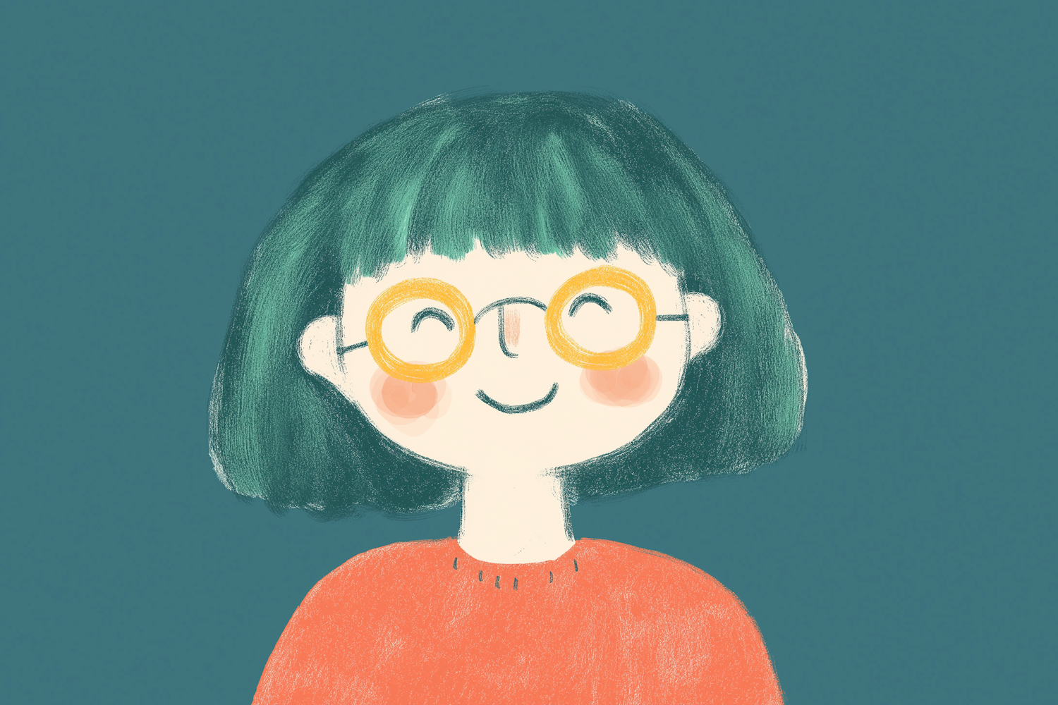 Cheerful Stylized Portrait