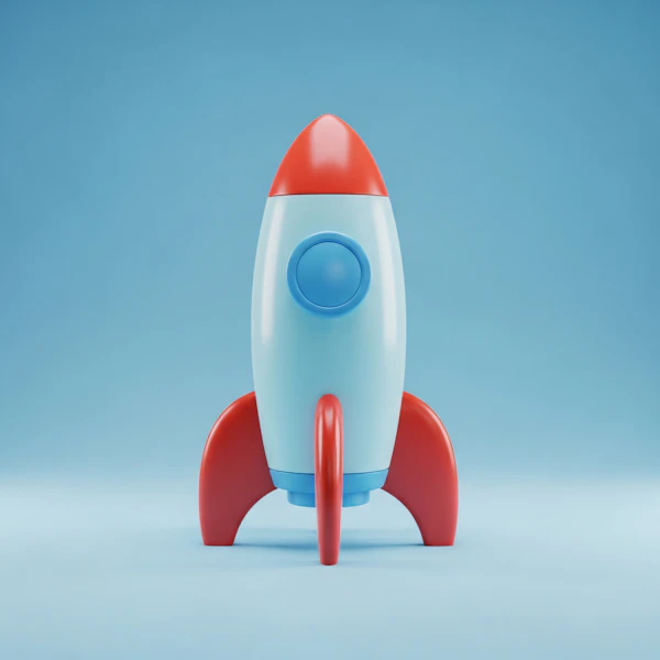 Colorful Toy Rocket
