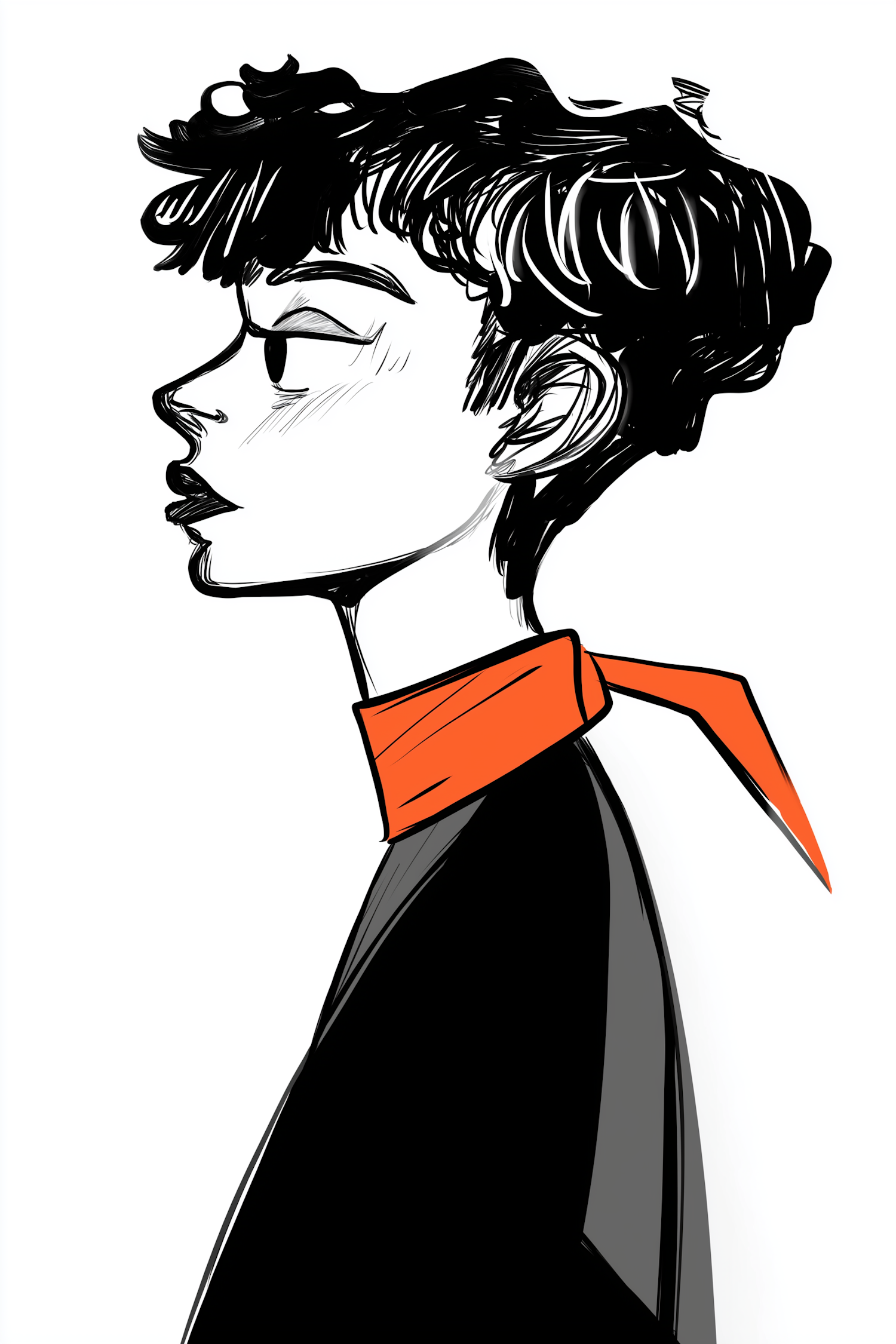 Stylized Profile Illustration