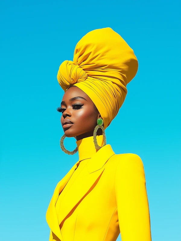 Elegant Yellow Portrait