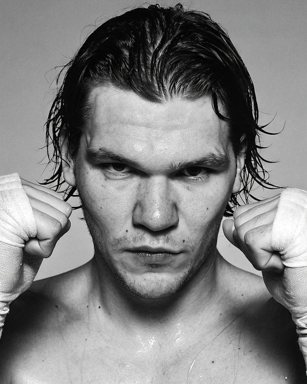Boxer Portrait in B&W