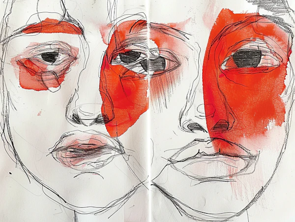Abstract Faces Artwork