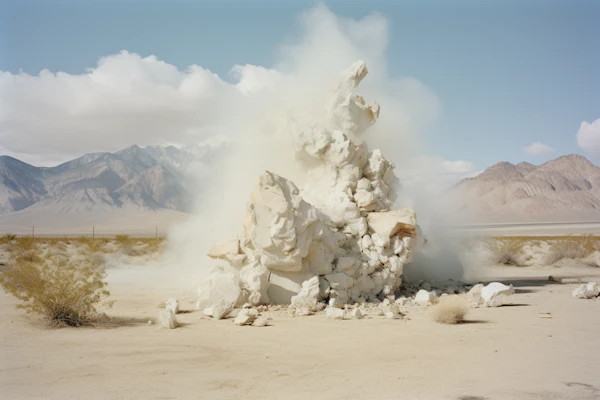 Dust Echoes in Desert Solitude