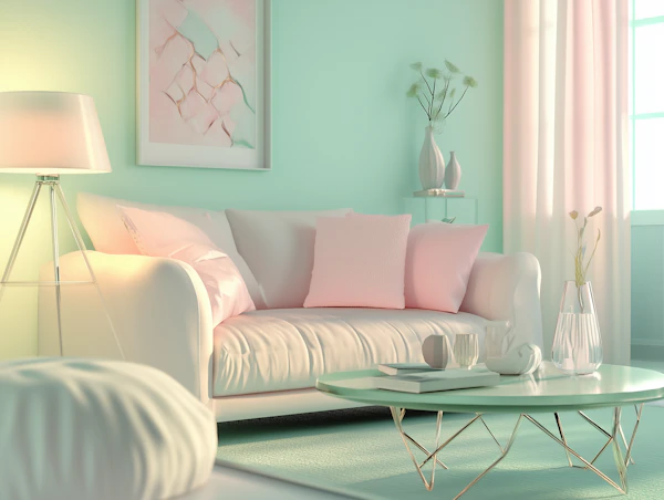 Pastel Living Room
